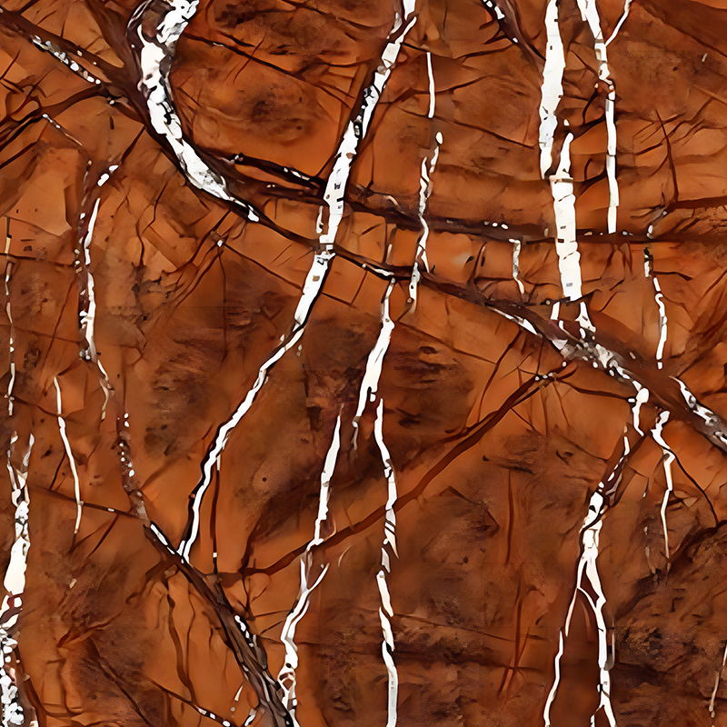 Rainforest Brown Kết cấu phòng tắm Backsplash Trang trí Phim truyền nhiệt PET