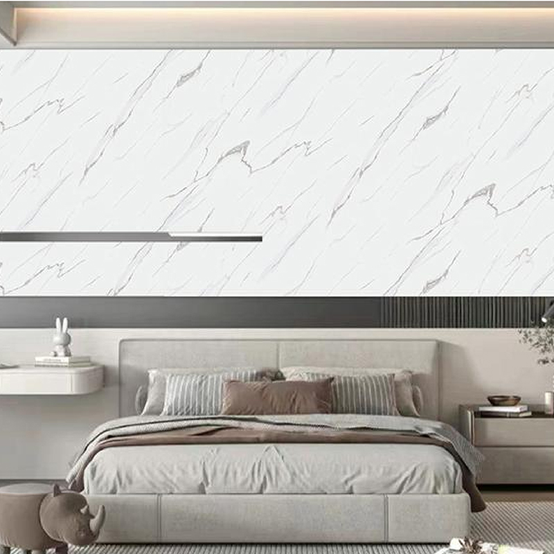 Phim truyền nhiệt trắng lụa vàng UV trang trí tường